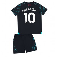 Manchester City Jack Grealish #10 Replika babykläder Tredjeställ Barn 2023-24 Kortärmad (+ korta byxor)